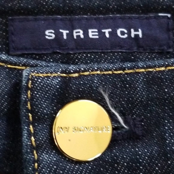 Jones New York Signature Women's Embellished Stretch Bootcut Jeans Size 16 - Picture 6 of 11